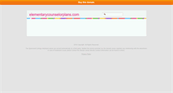 Desktop Screenshot of elementarycounselorplans.com